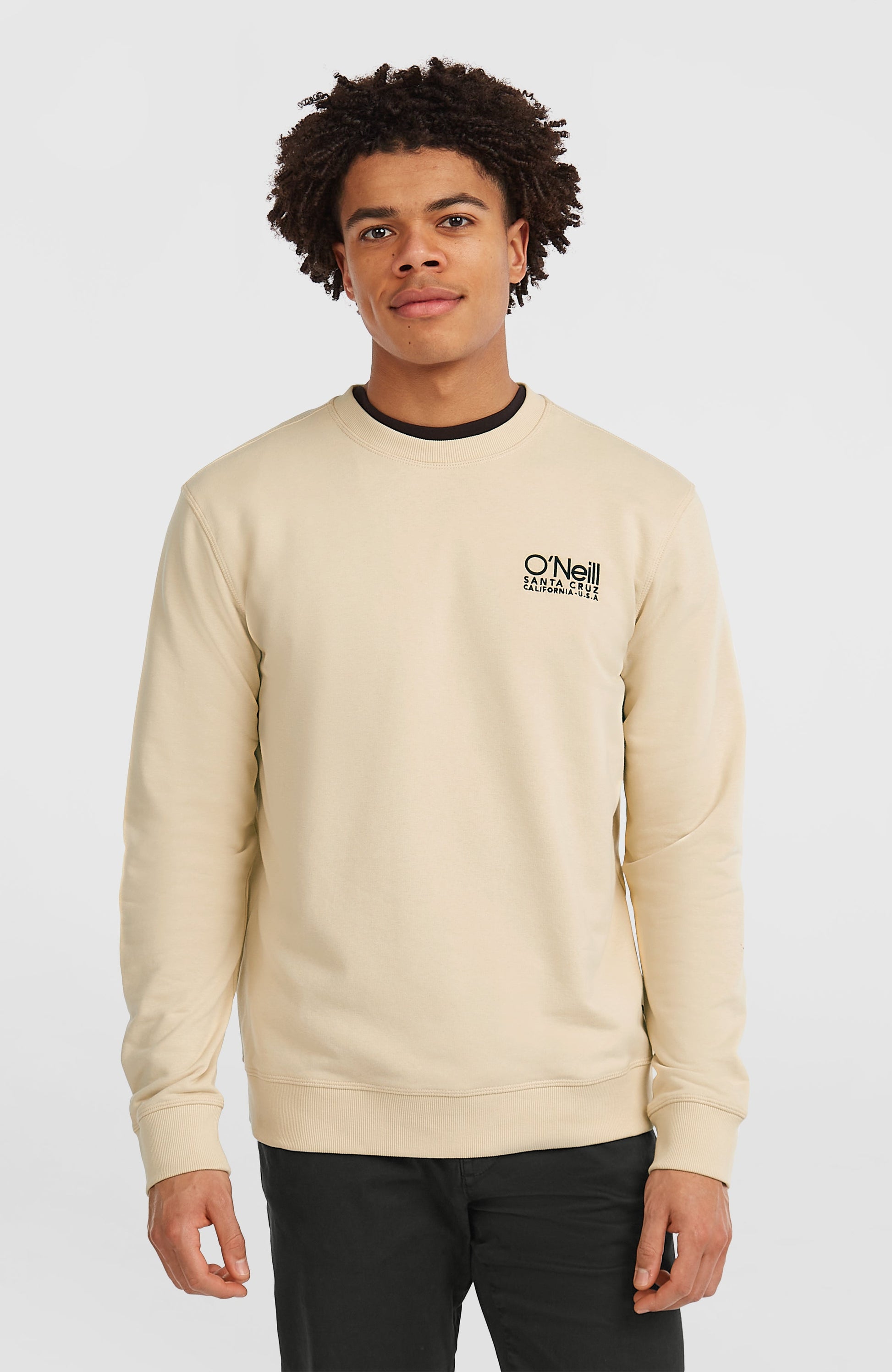 Original Cali Logo Crew Sweatshirt Men Macaron