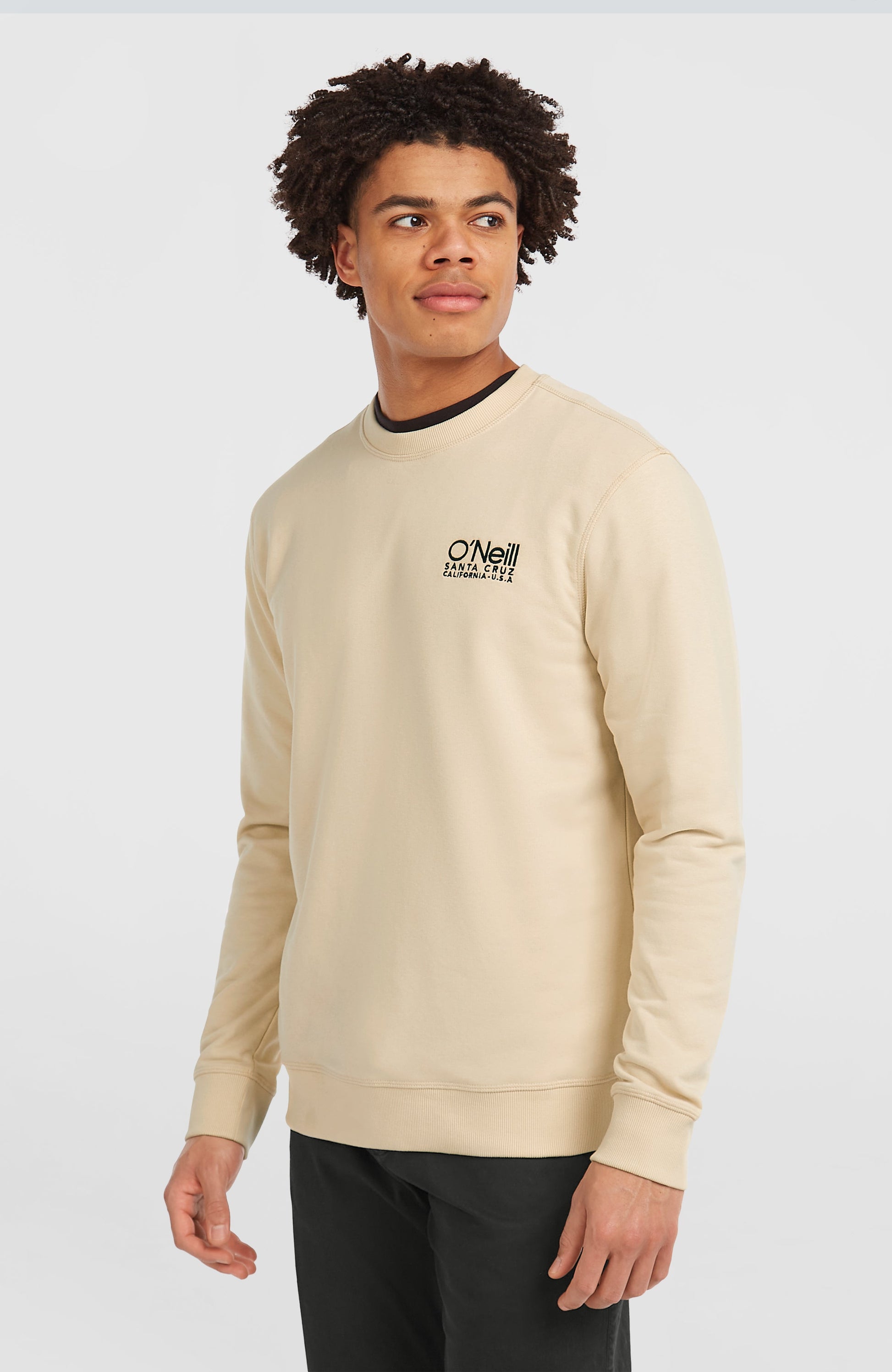 Original Cali Logo Crew Sweatshirt Men Macaron