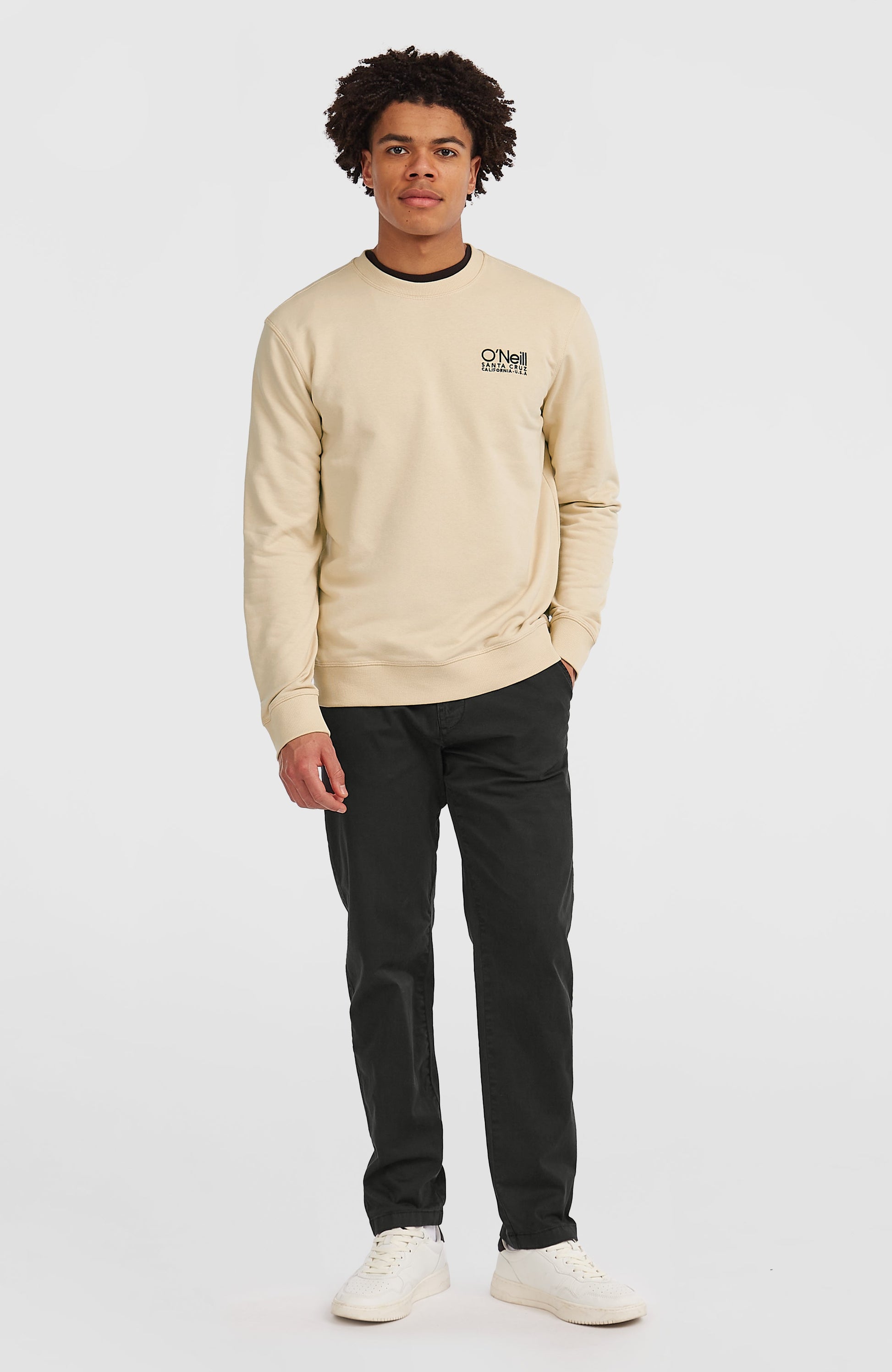 Original Cali Logo Crew Sweatshirt Men Macaron