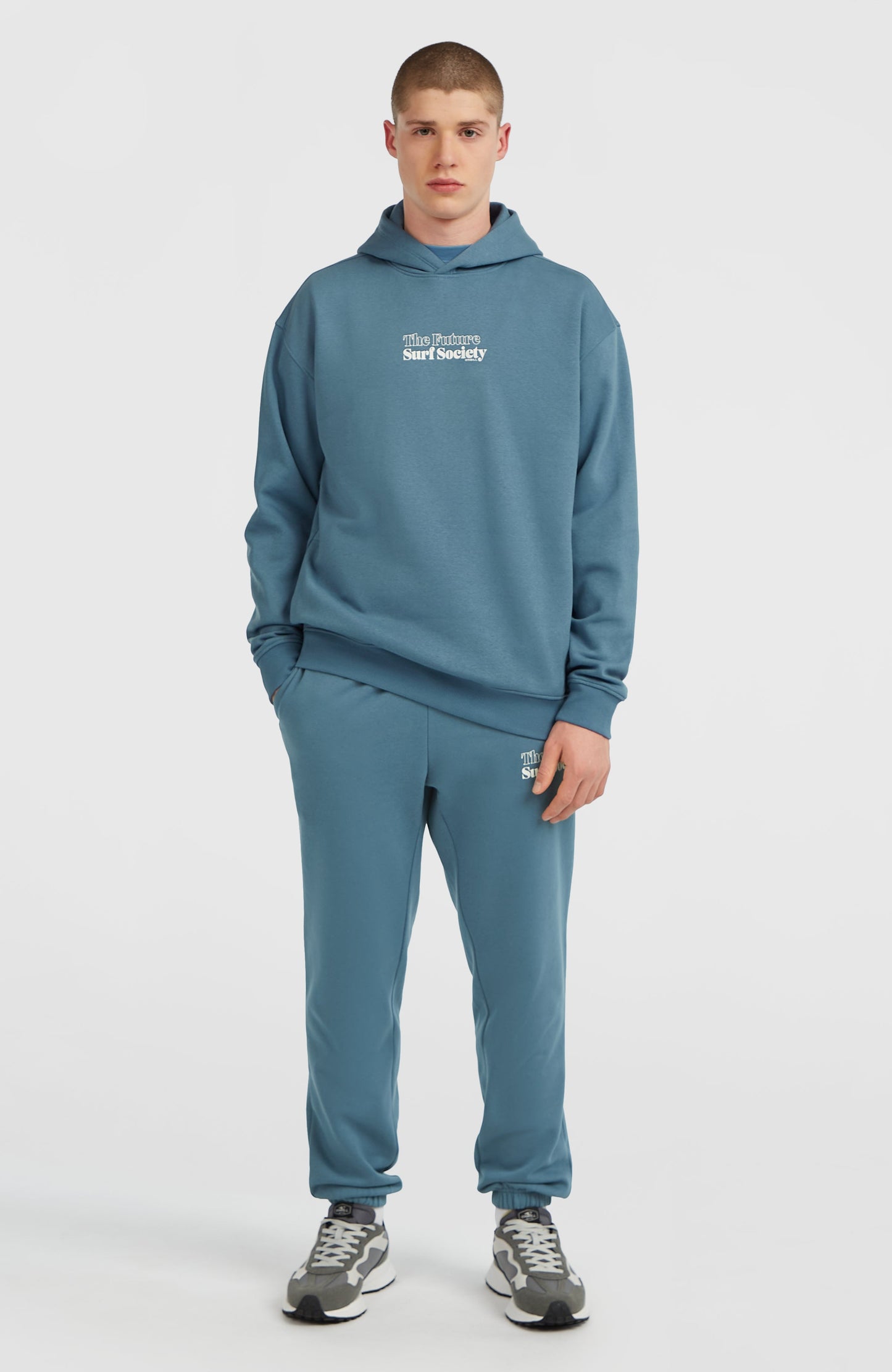 Future Surf Society Hoodie Men Mozart Blue