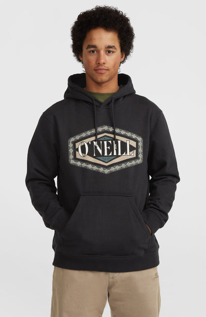 O'Neill Front Print Hoodie Men Black Out