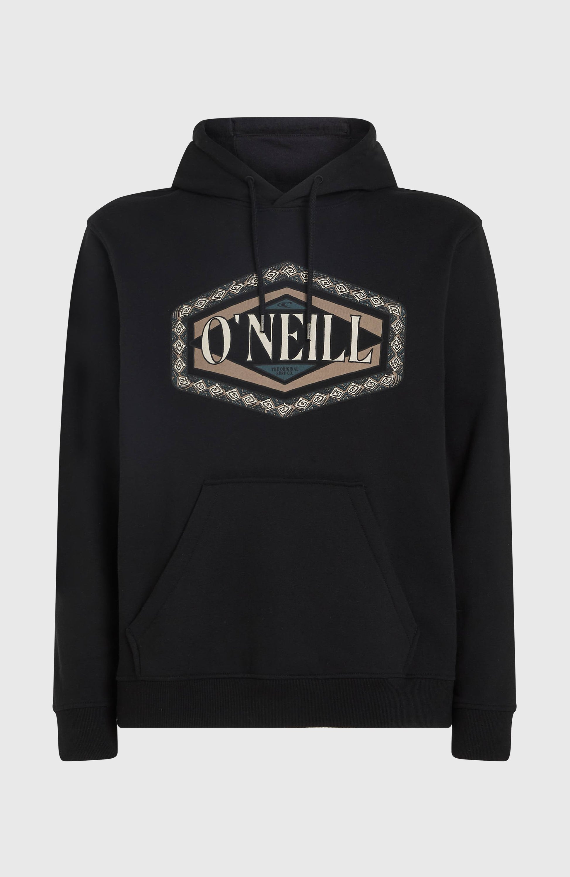 O'Neill Front Print Hoodie Men Black Out