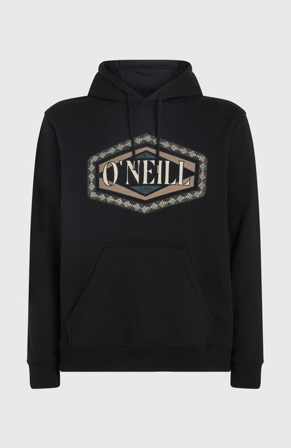 O'Neill Front Print Hoodie Men Black Out