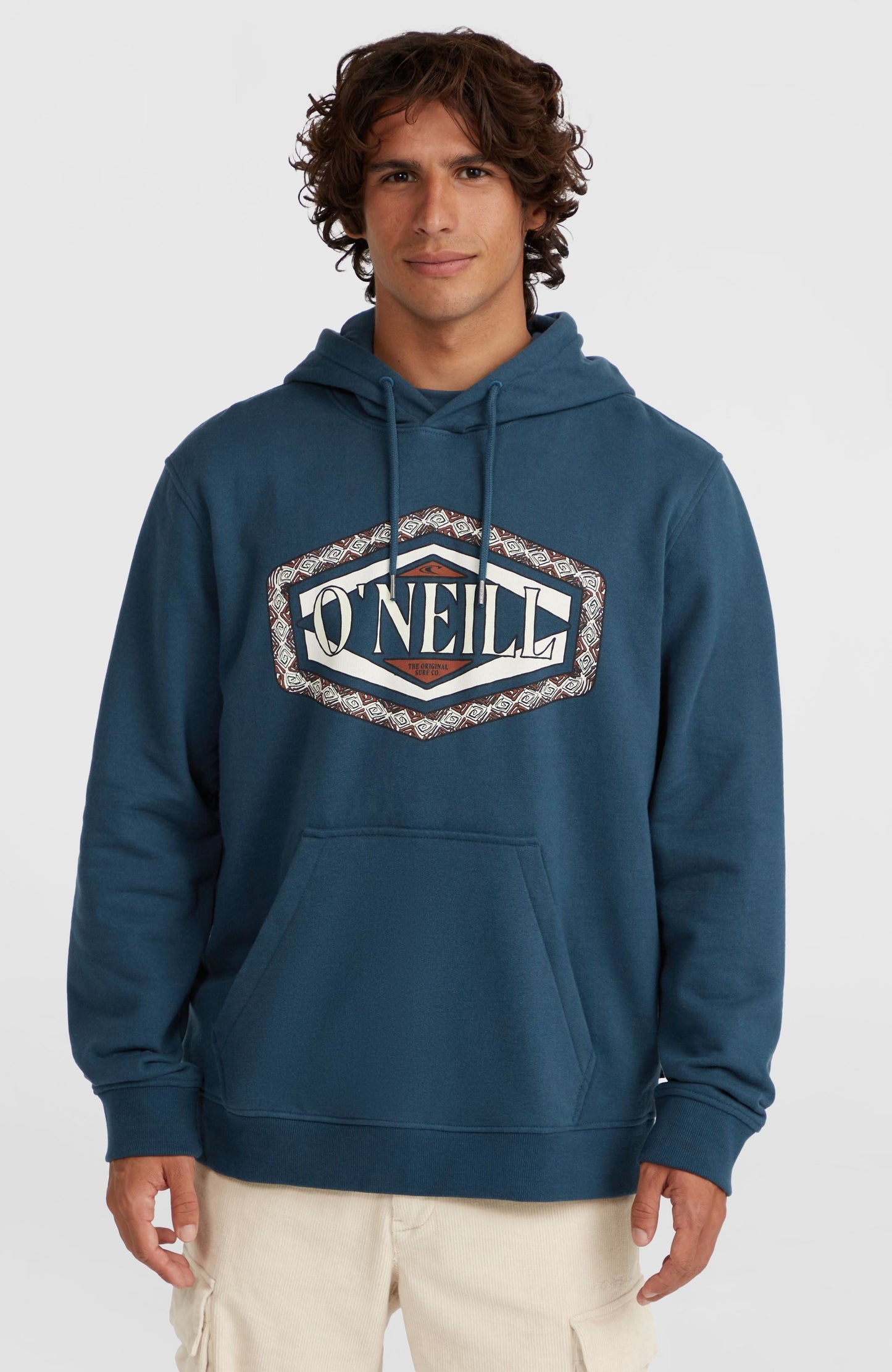 O'Neill Front Print Hoodie Men Alma Steel