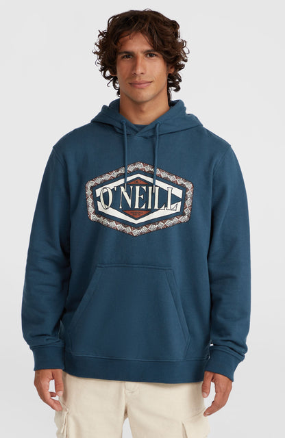 O'Neill Front Print Hoodie Men Alma Steel