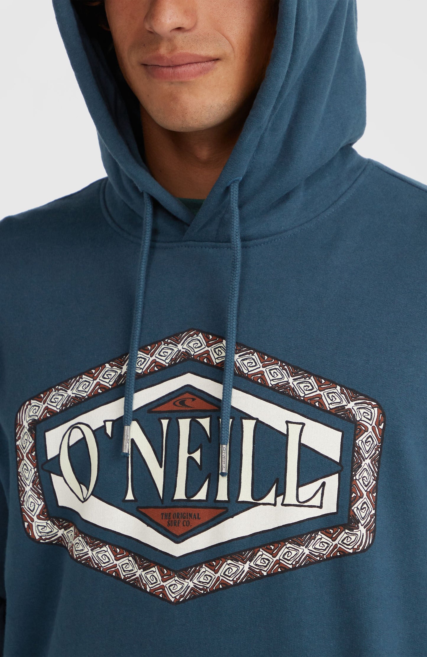 O'Neill Front Print Hoodie Men Alma Steel