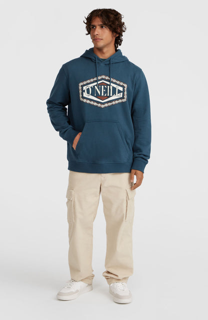 O'Neill Front Print Hoodie Men Alma Steel