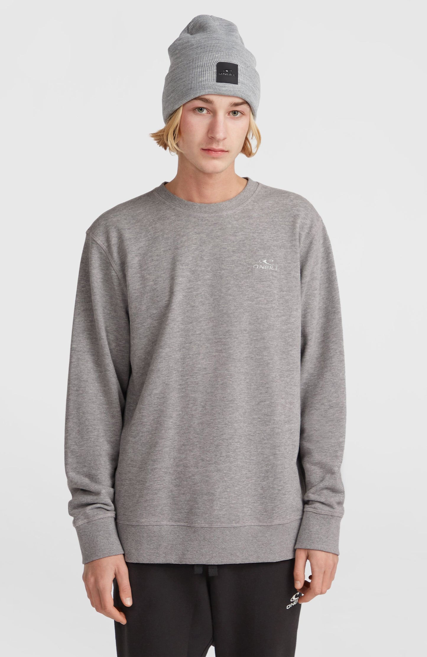 O'Neill Small Logo Crew Sweatshirt Men Silver Melee