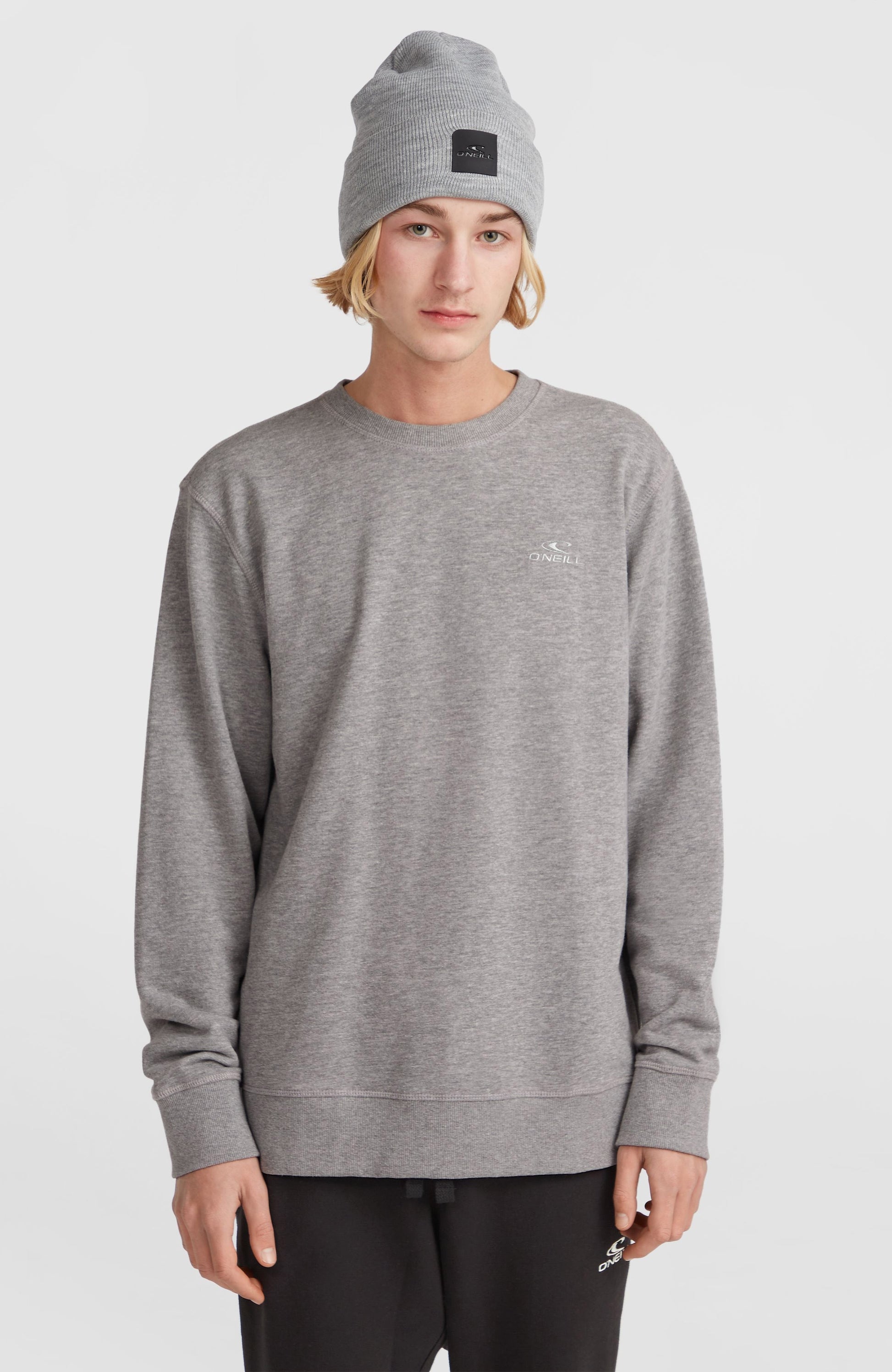 O'Neill Small Logo Crew Sweatshirt Men Silver Melee