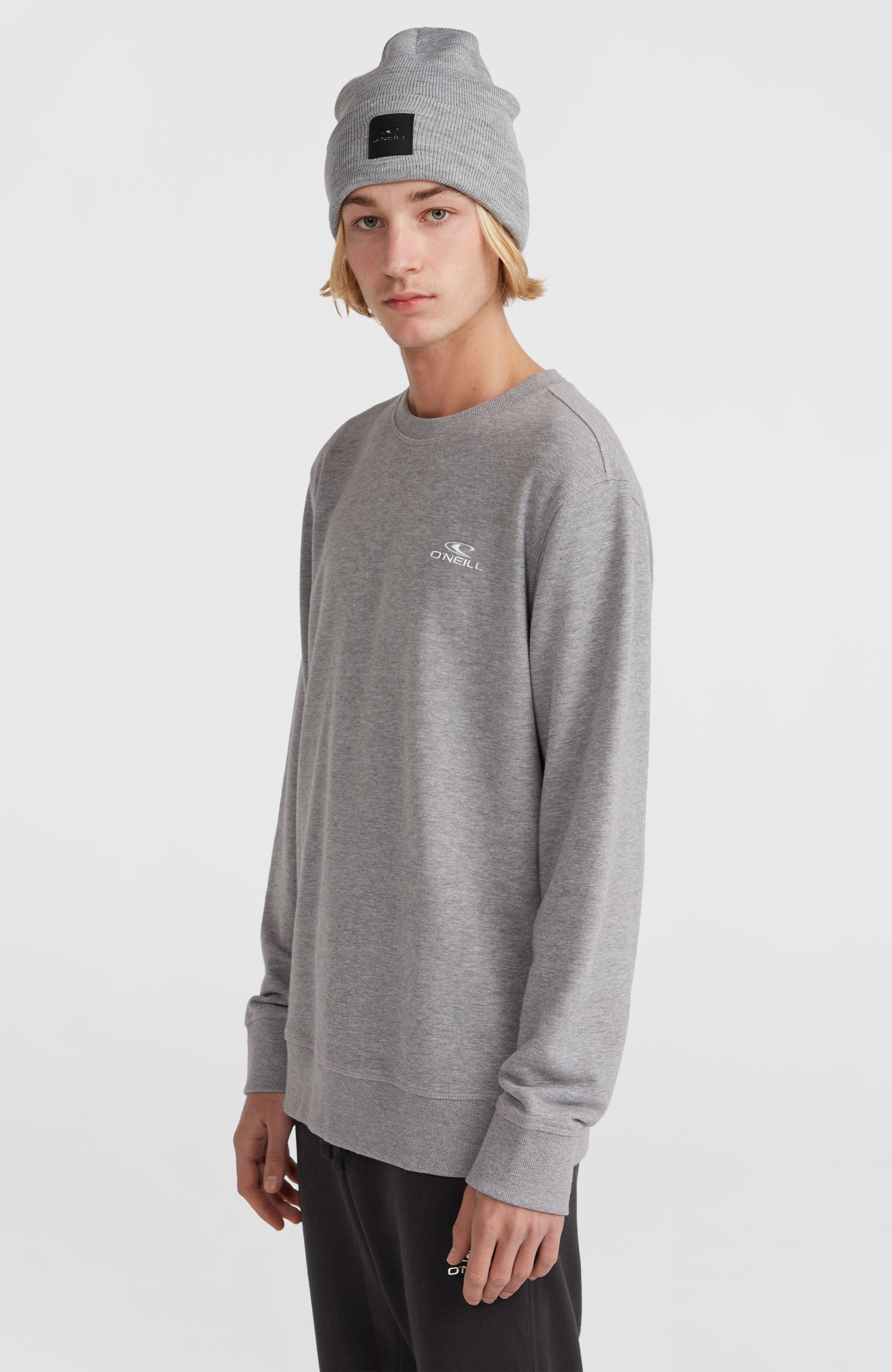 O'Neill Small Logo Crew Sweatshirt Men Silver Melee