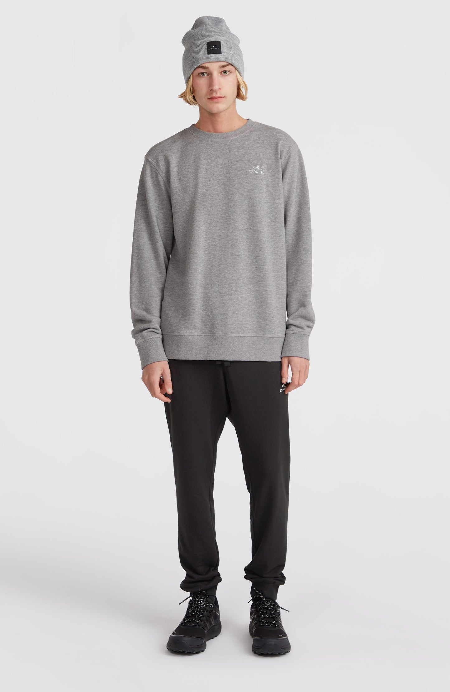 O'Neill Small Logo Crew Sweatshirt Men Silver Melee