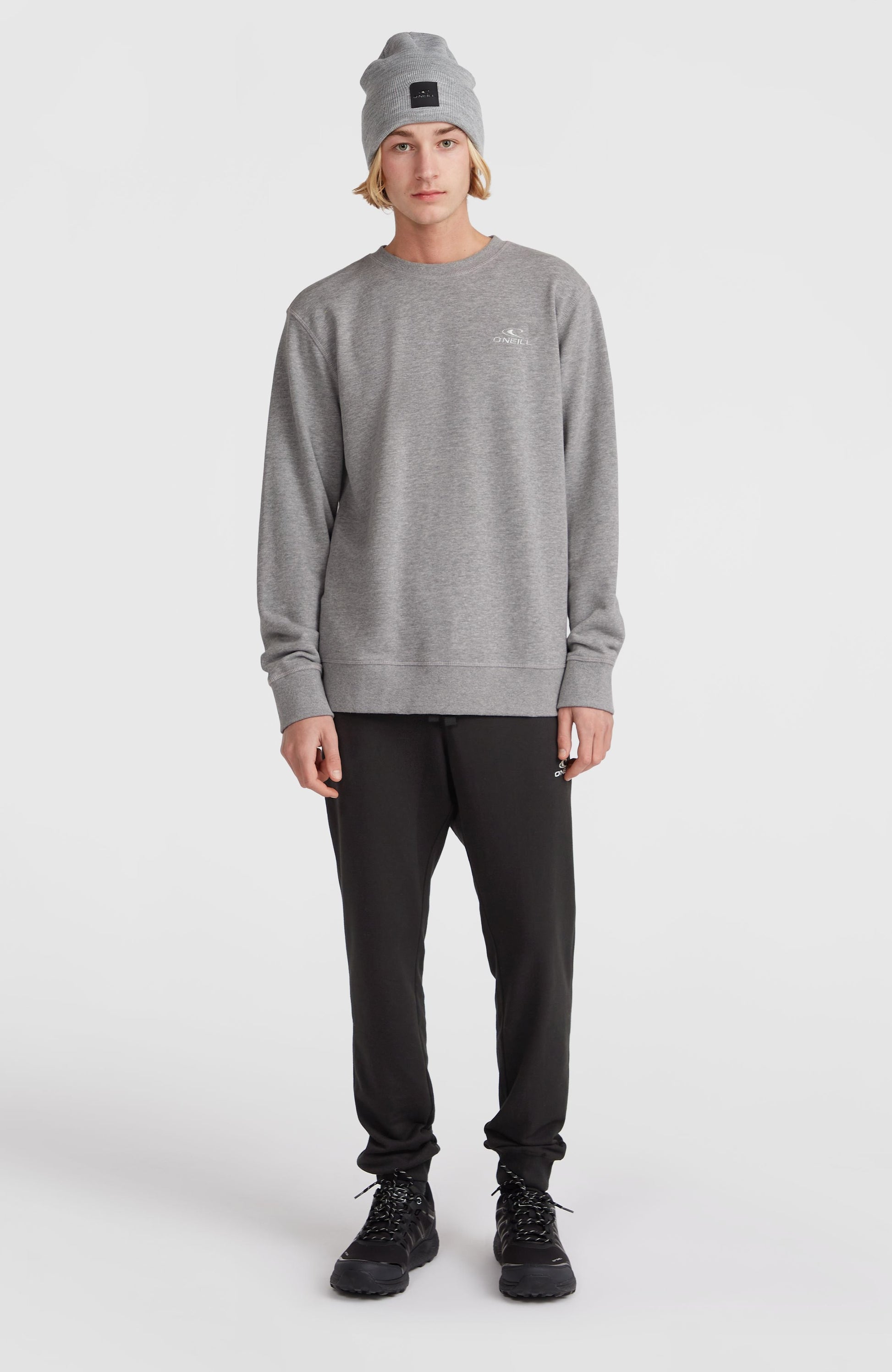 O'Neill Small Logo Crew Sweatshirt Men Silver Melee