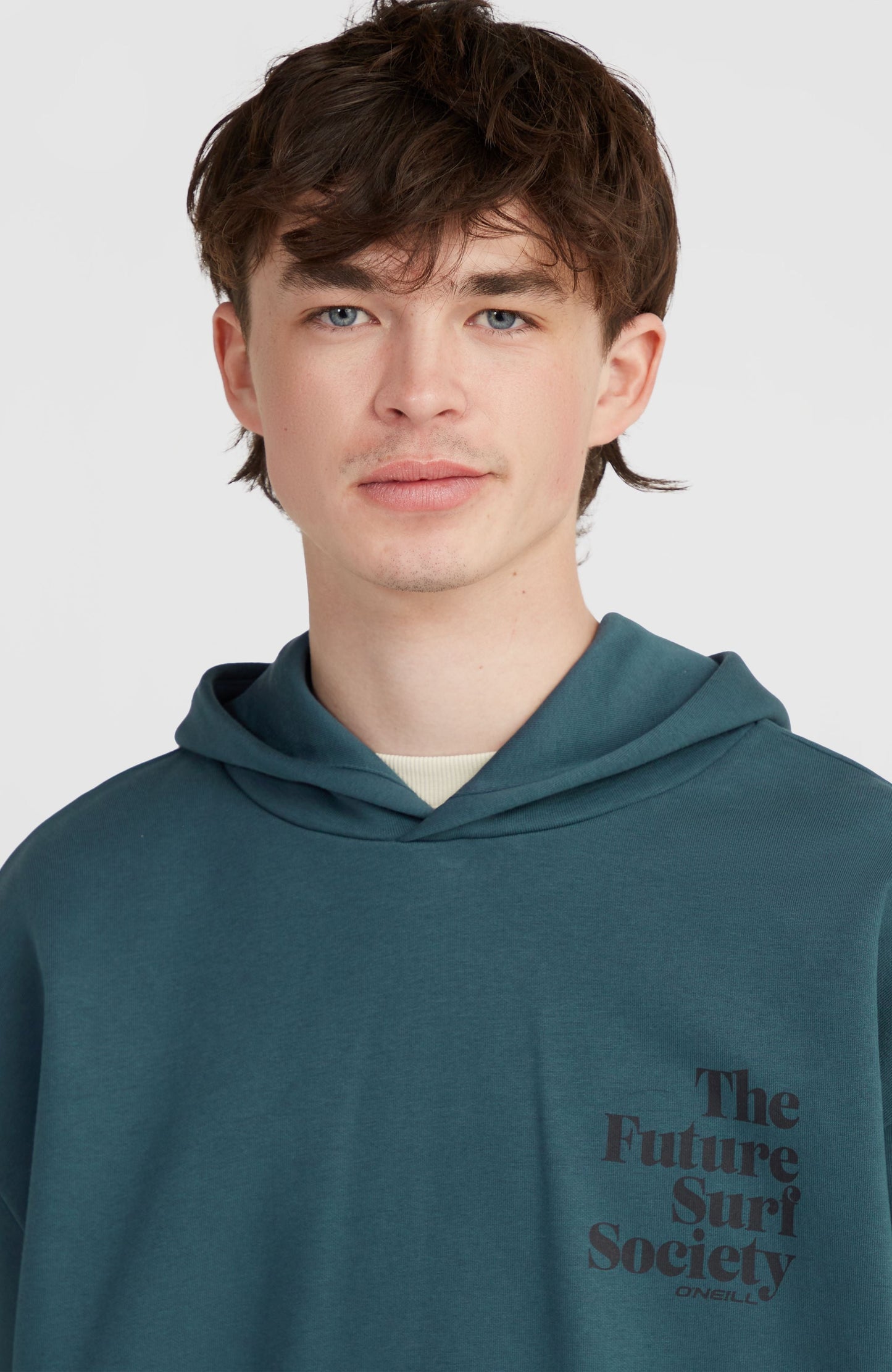 Future Surf Society Hoodie Men Alma Steel