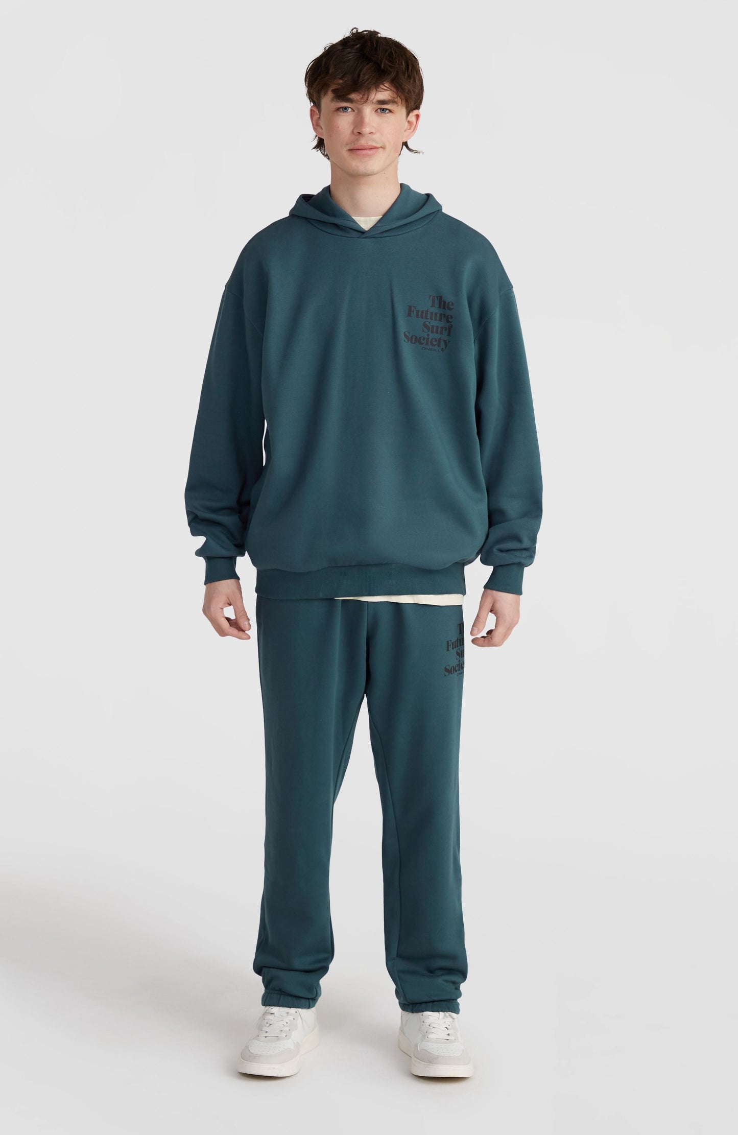 Future Surf Society Hoodie Men Alma Steel