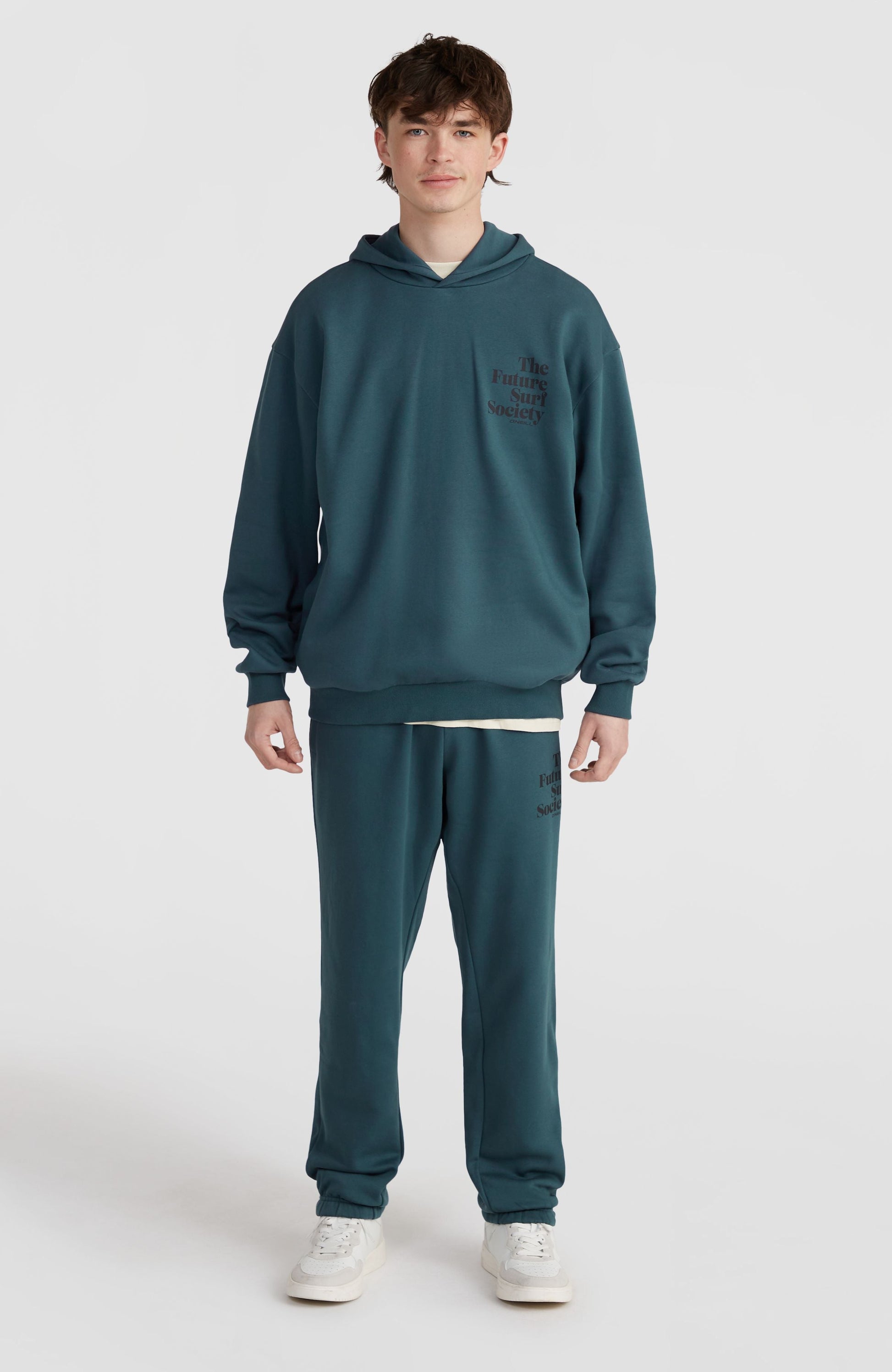 Future Surf Society Hoodie Men Alma Steel