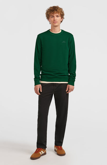 Small Logo Crew Sweatshirt Men Emerald Envy