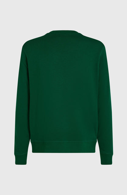 Small Logo Crew Sweatshirt Men Emerald Envy