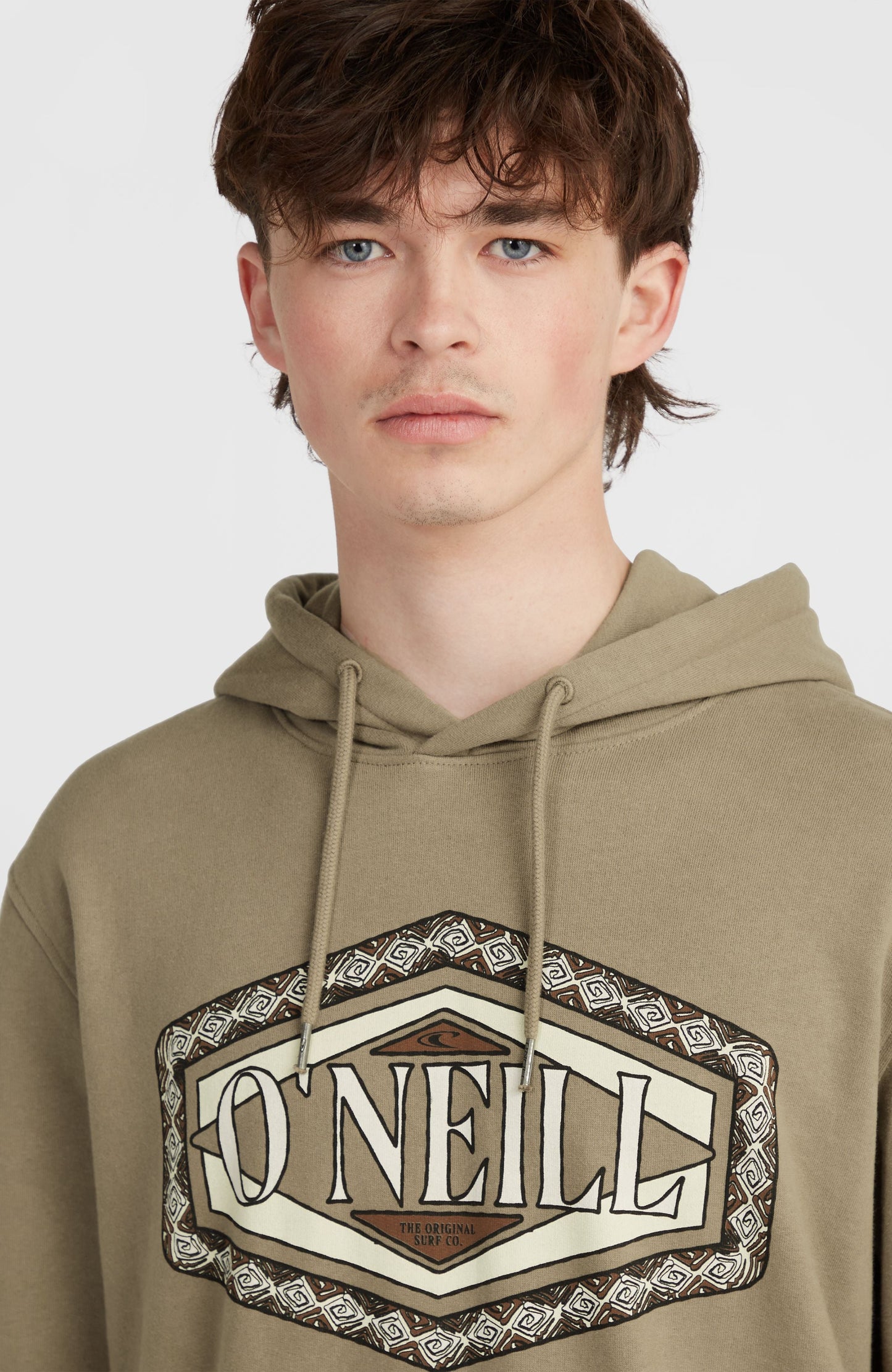 O'Neill Front Print Hoodie Men Concrete