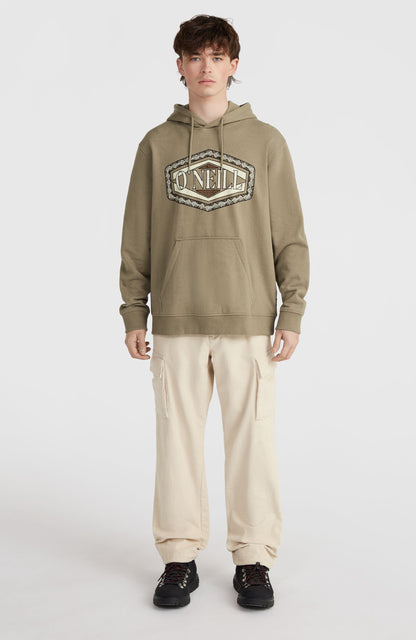 O'Neill Front Print Hoodie Men Concrete