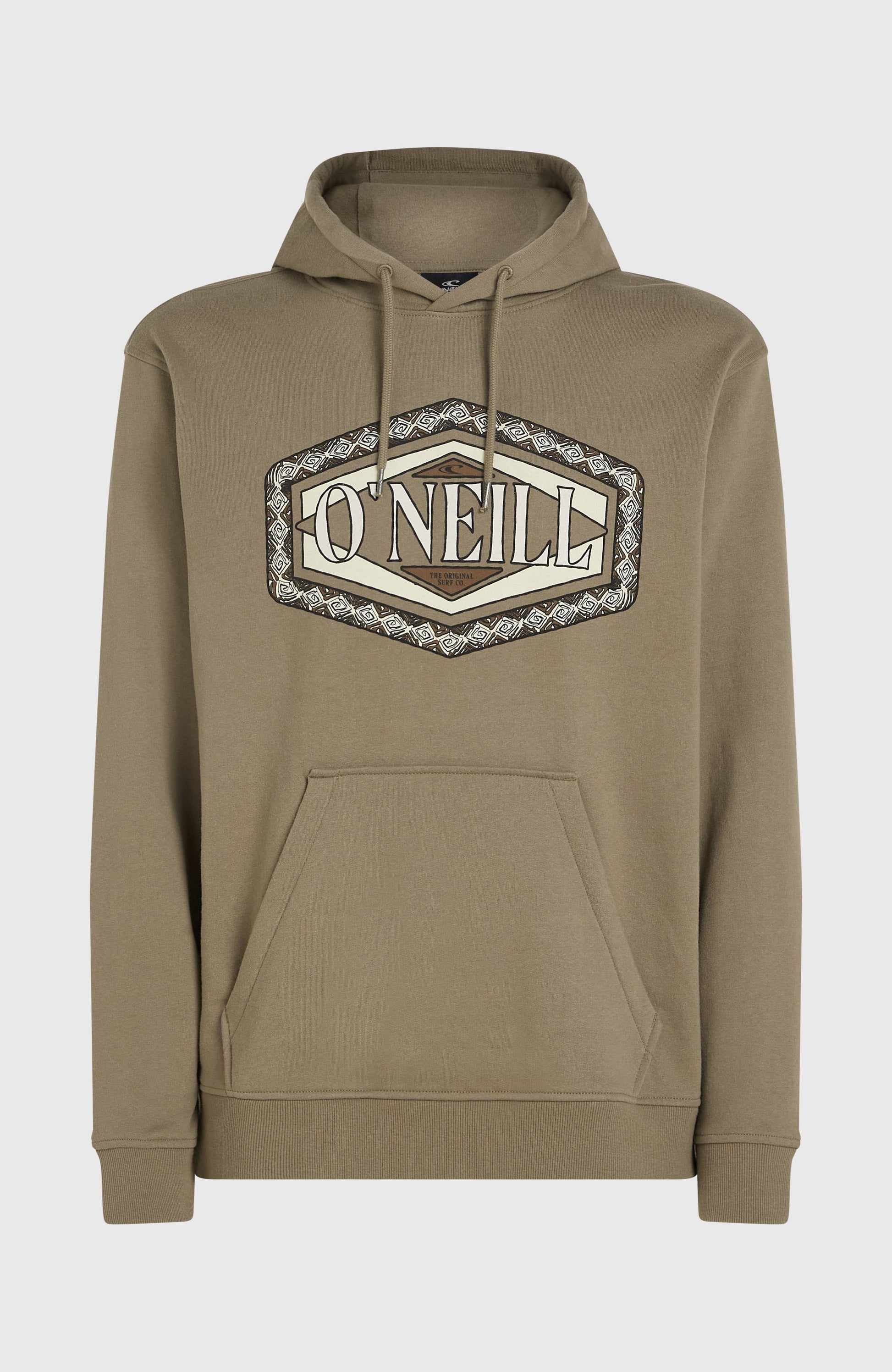 O'Neill Front Print Hoodie Men Concrete