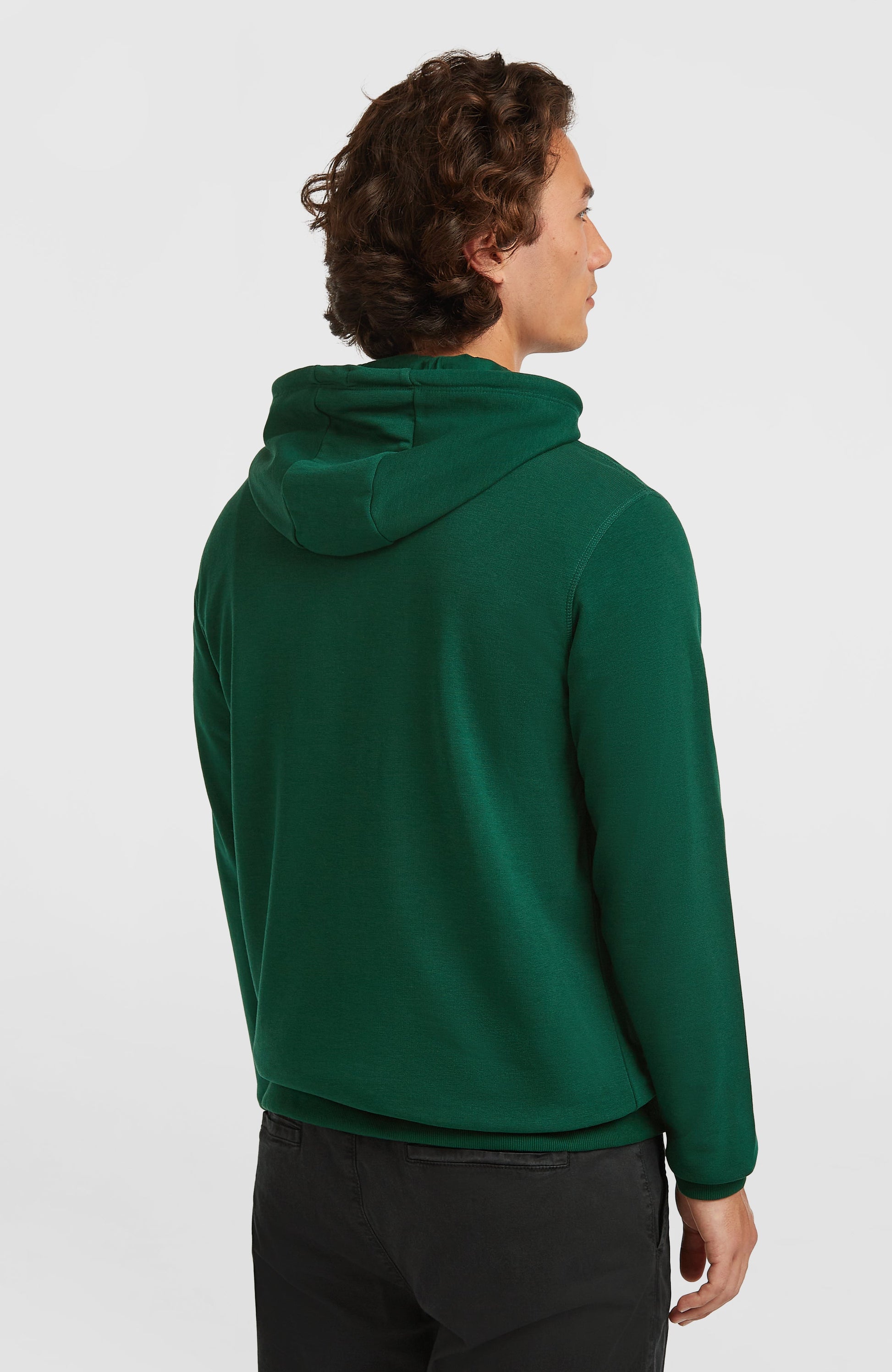 Small Logo Hoodie Men Emerald Envy
