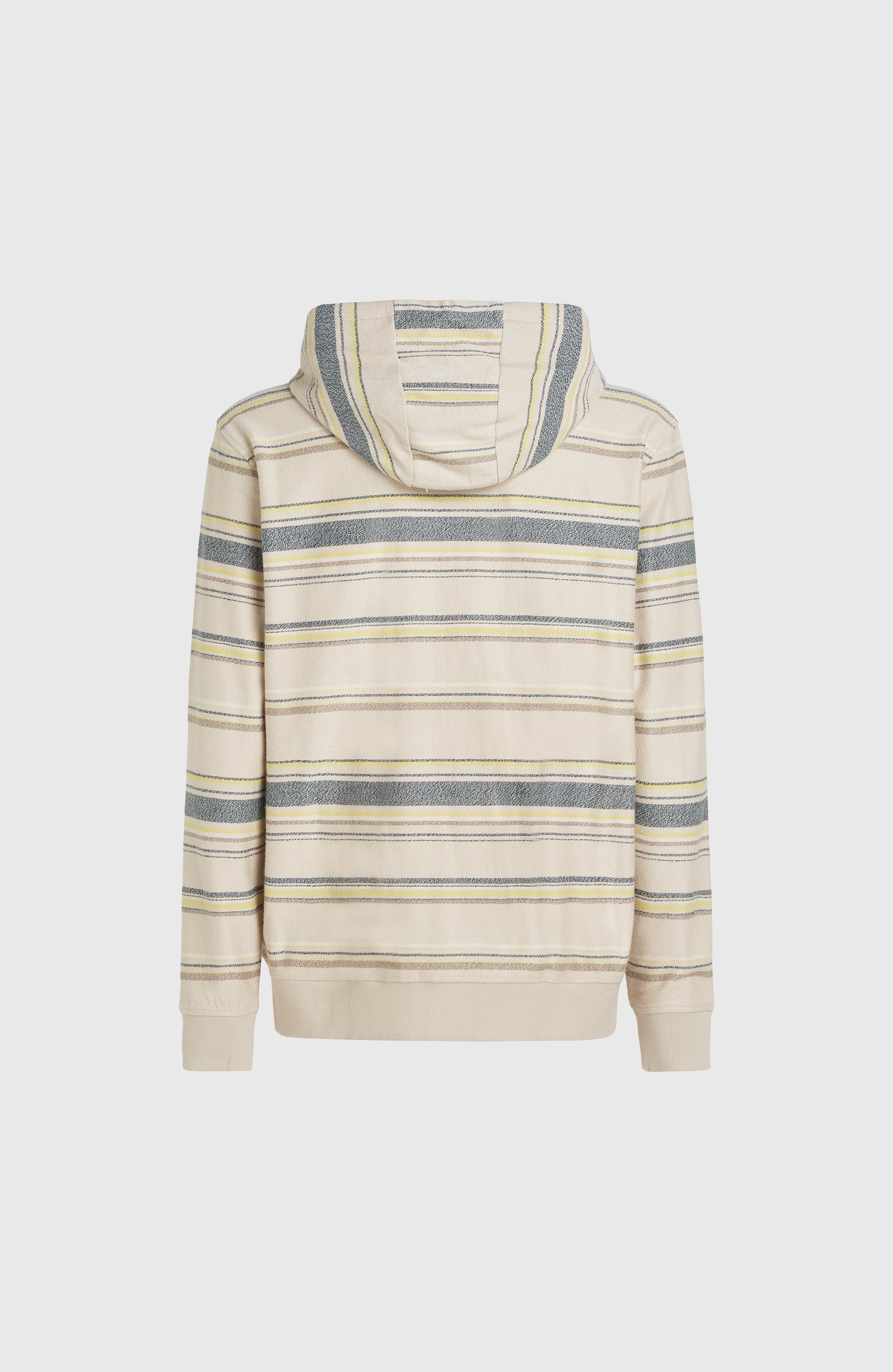 Bavaro Full-Zip Hoodie Men Grey Vintage Stripe