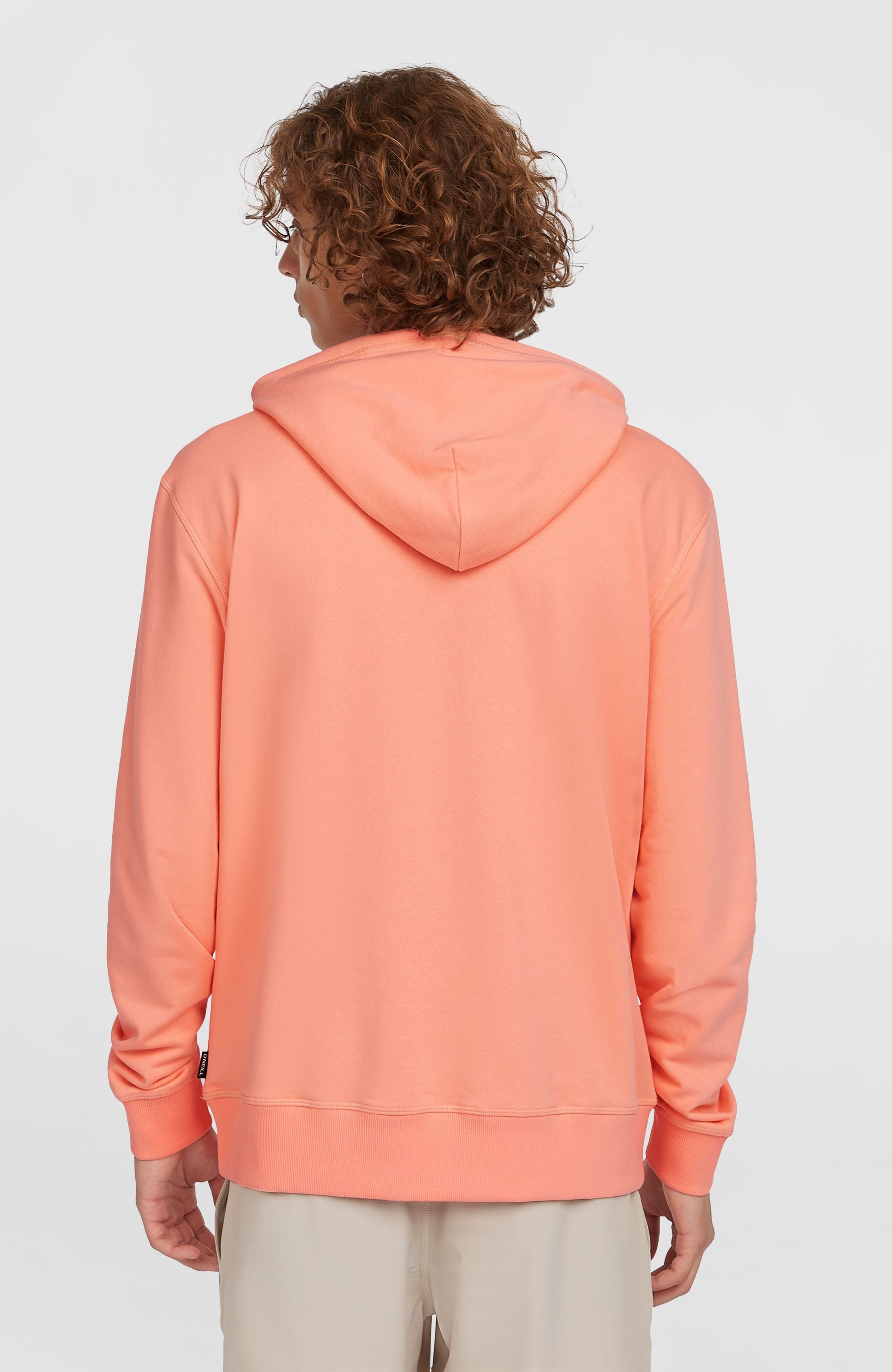 Logo Hoodie Men Coral Pop