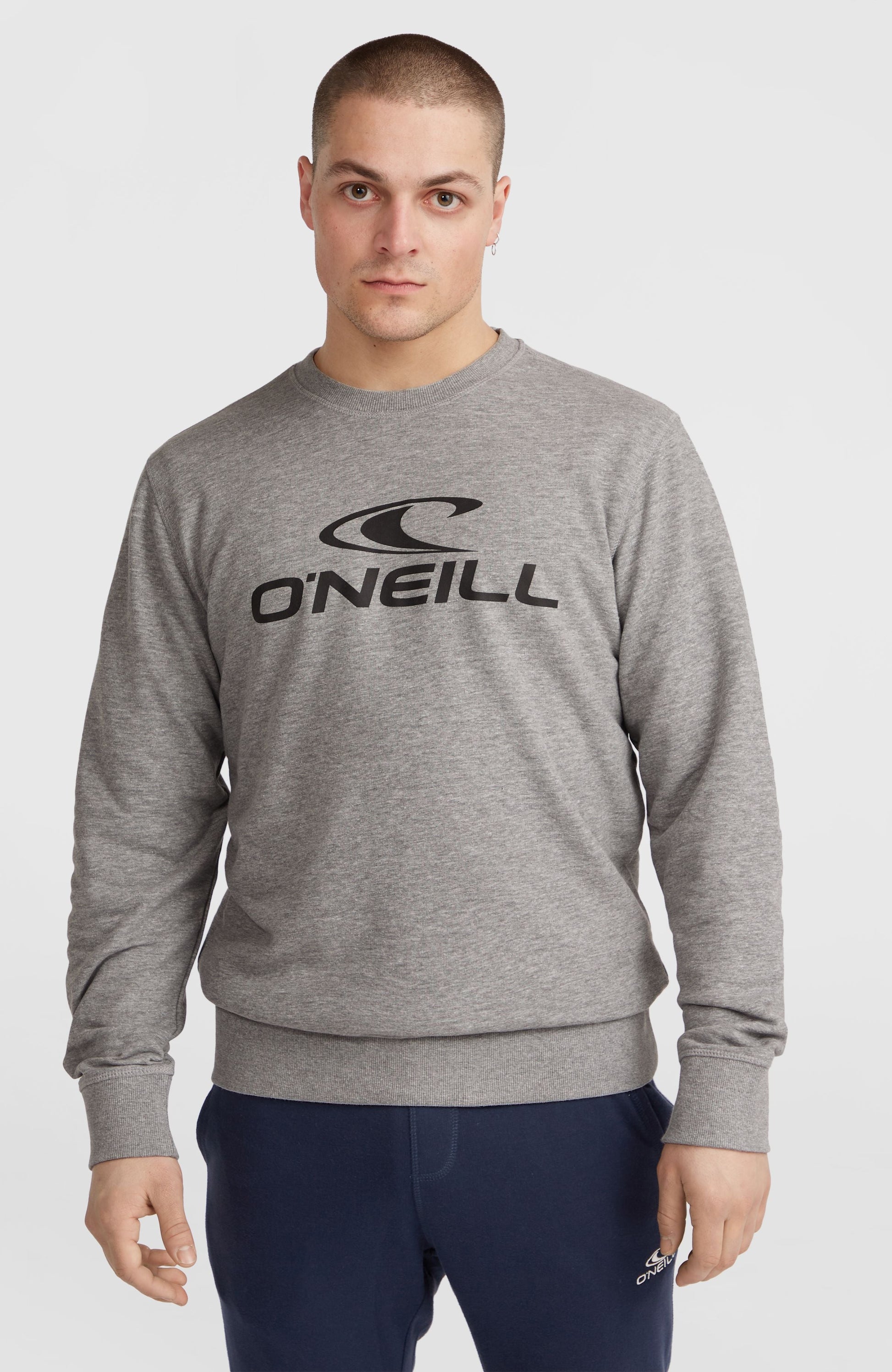 O'Neill Logo Crew Sweatshirt Men Silver Melee
