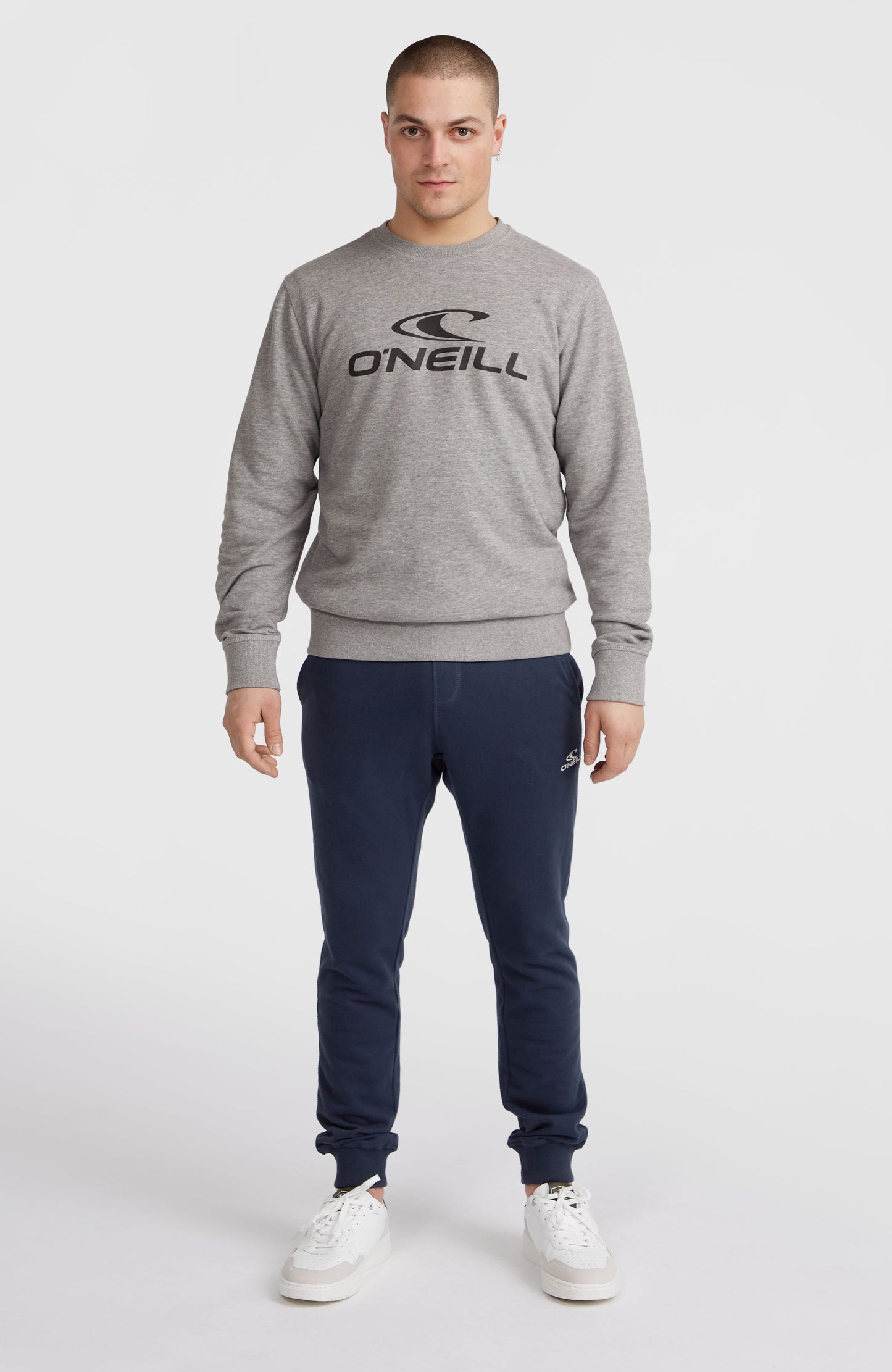 O'Neill Logo Crew Sweatshirt Men Silver Melee