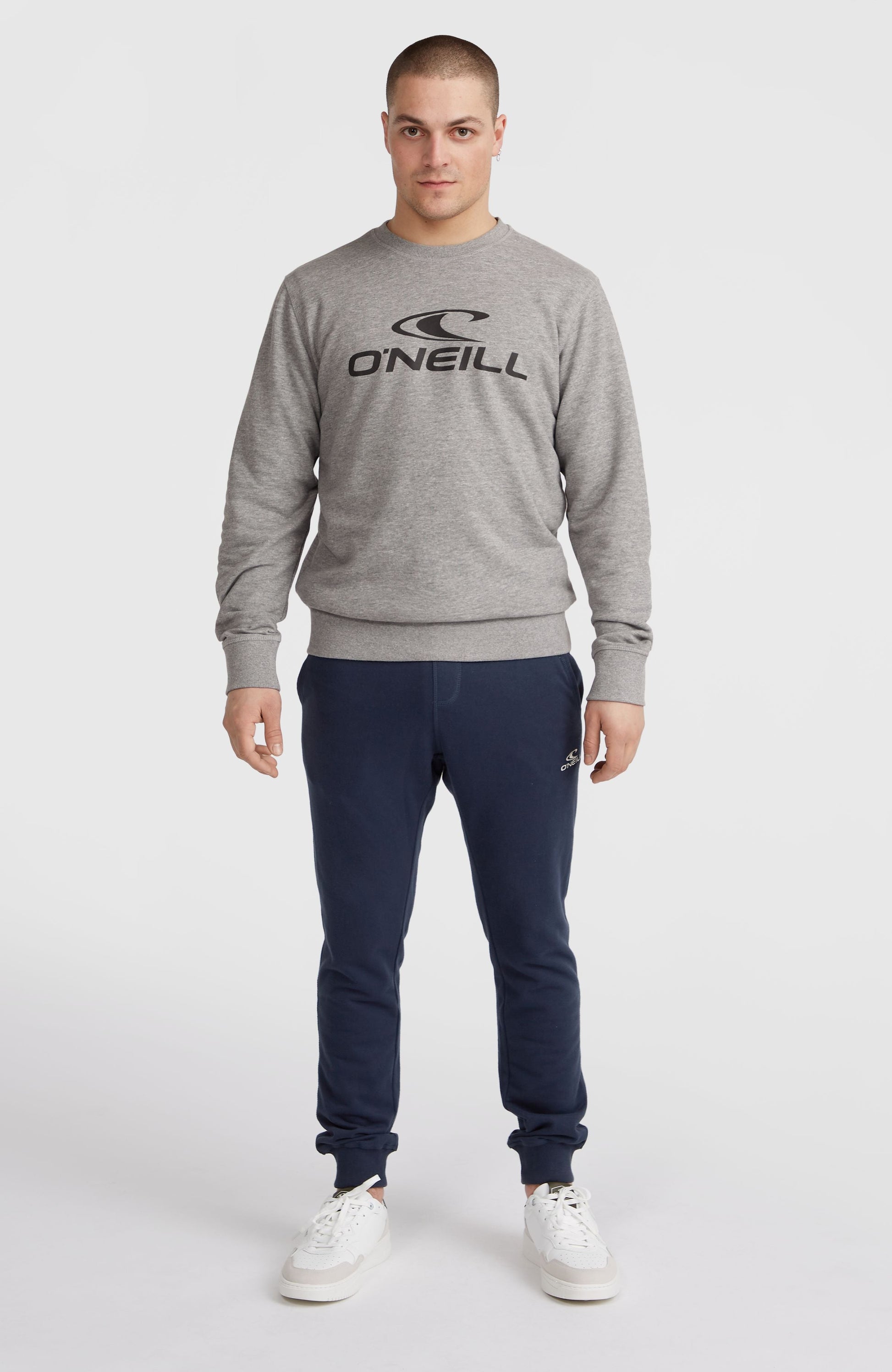 O'Neill Logo Crew Sweatshirt Men Silver Melee