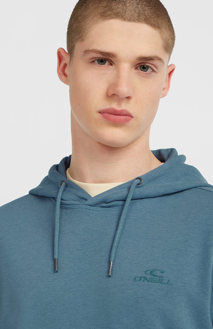 Small Logo Hoodie Men Mozart Blue