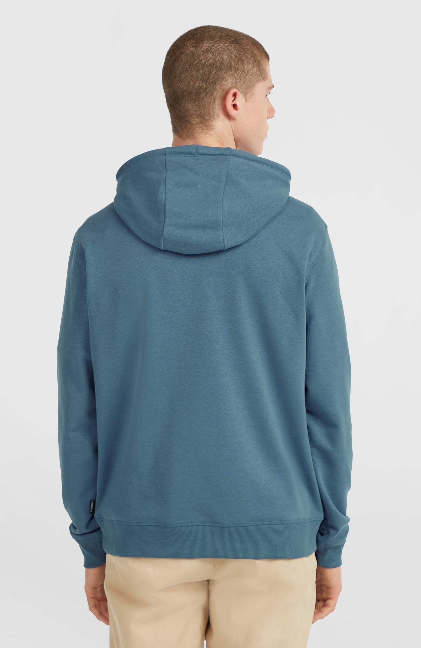 Small Logo Hoodie Men Mozart Blue