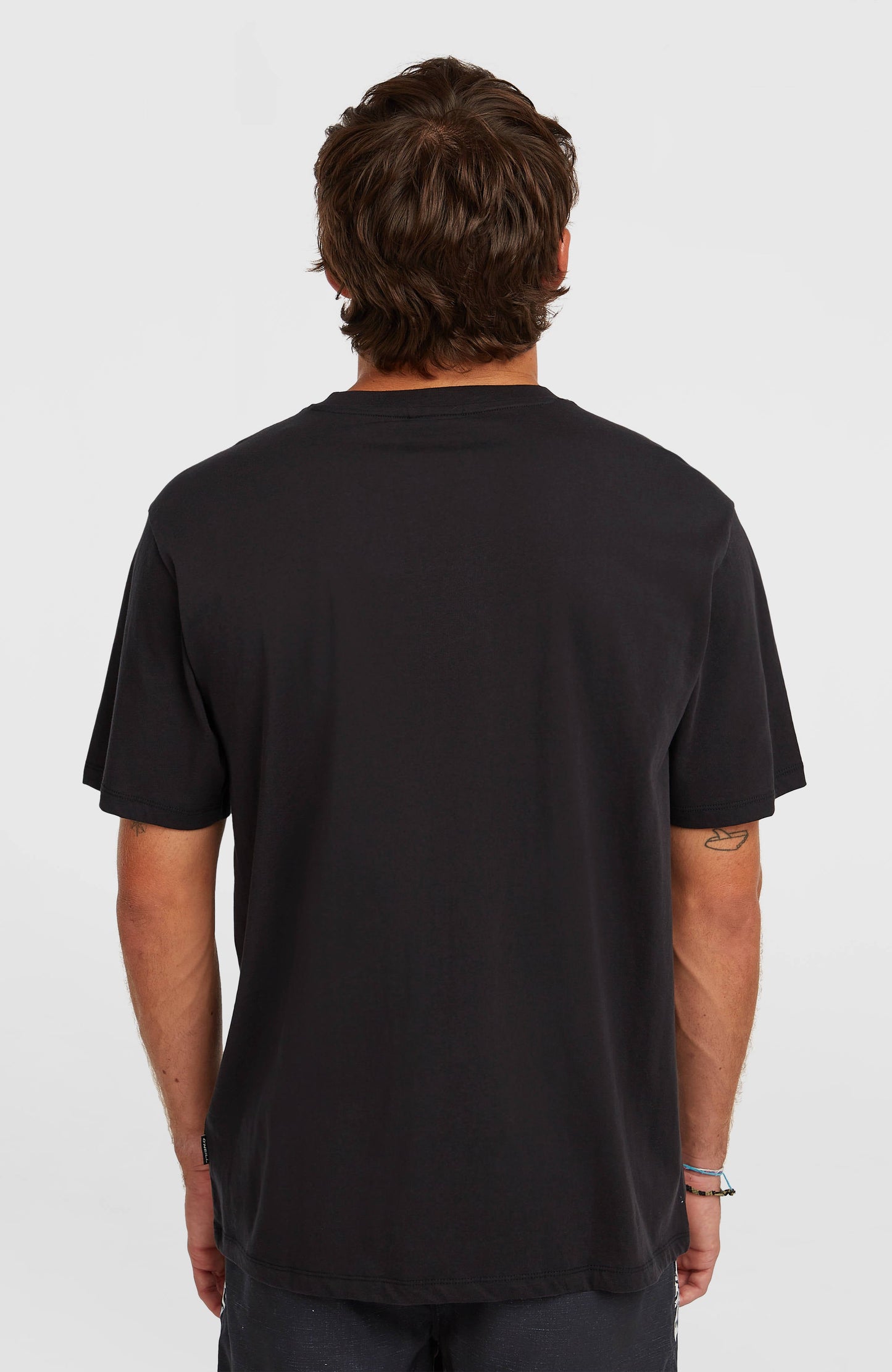 Photo Front Print T-Shirt Men Black Out