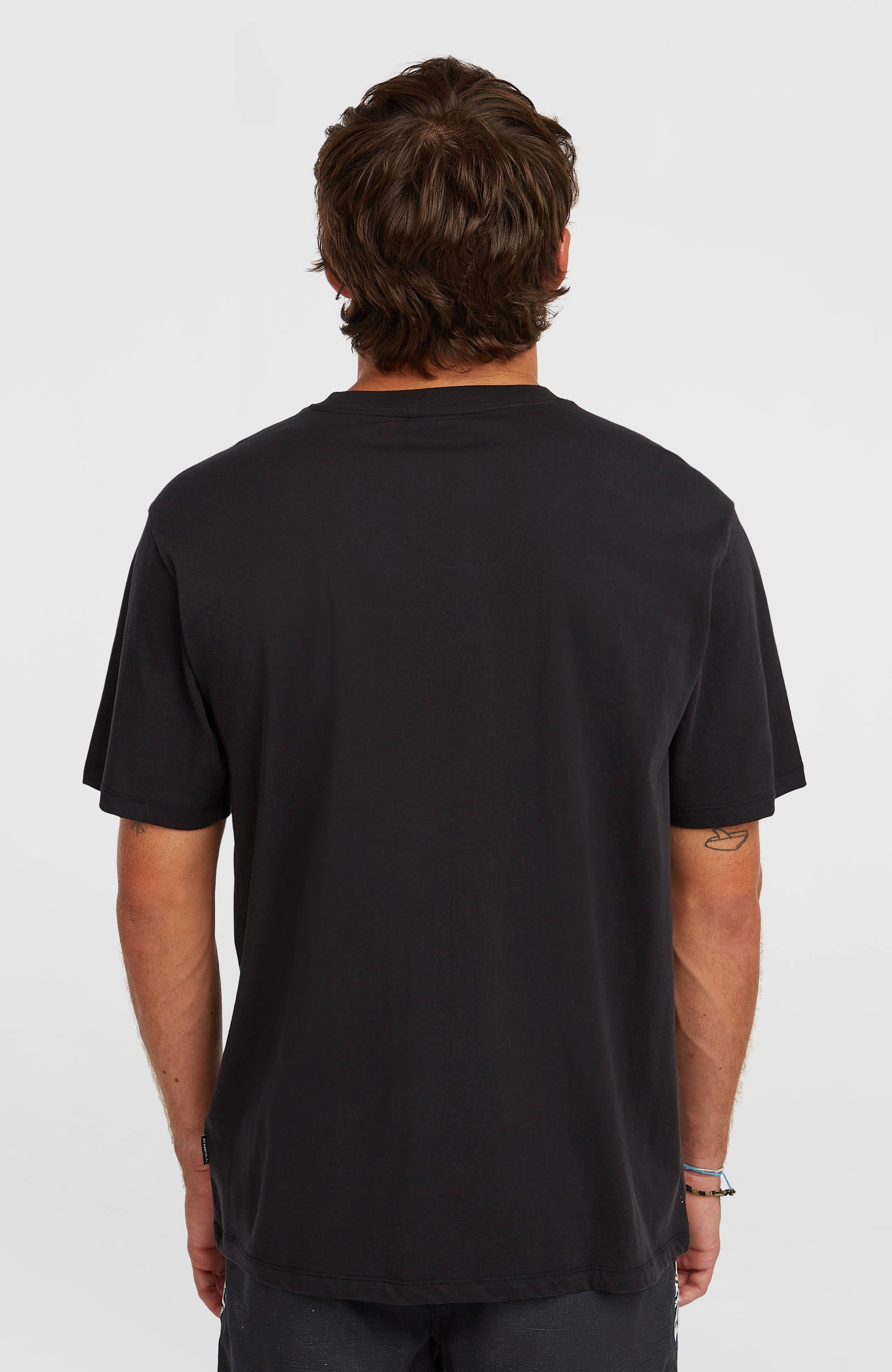 Photo Front Print T-Shirt Men Black Out