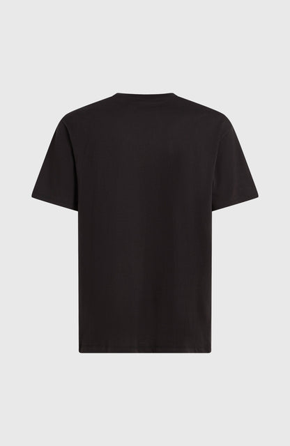 Photo Front Print T-Shirt Men Black Out