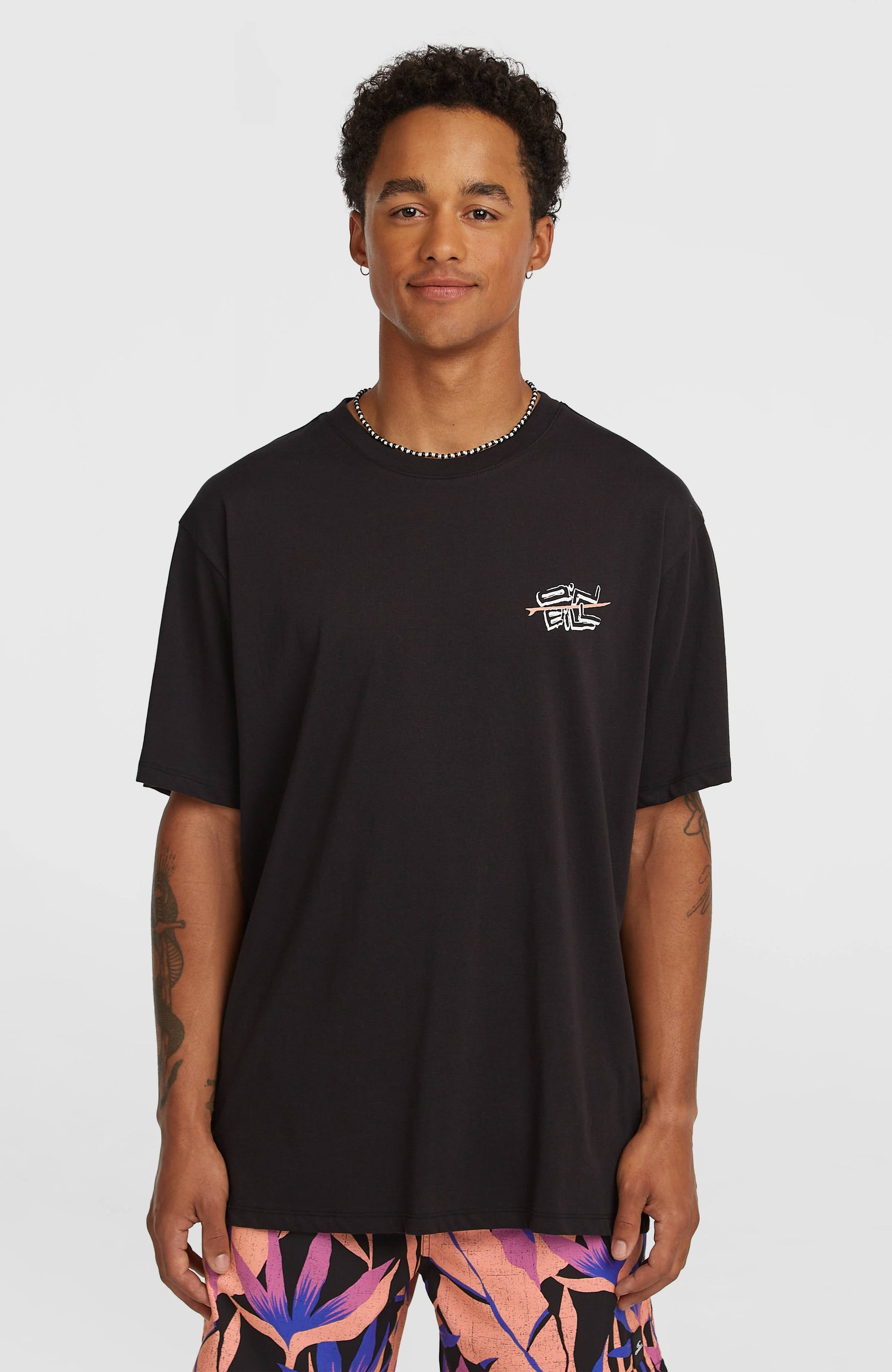 O’Neill Retro Back Print T-Shirt Men Black Out