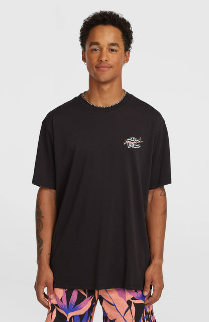 O’Neill Retro Back Print T-Shirt Men Black Out