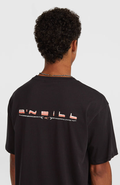 O’Neill Retro Back Print T-Shirt Men Black Out