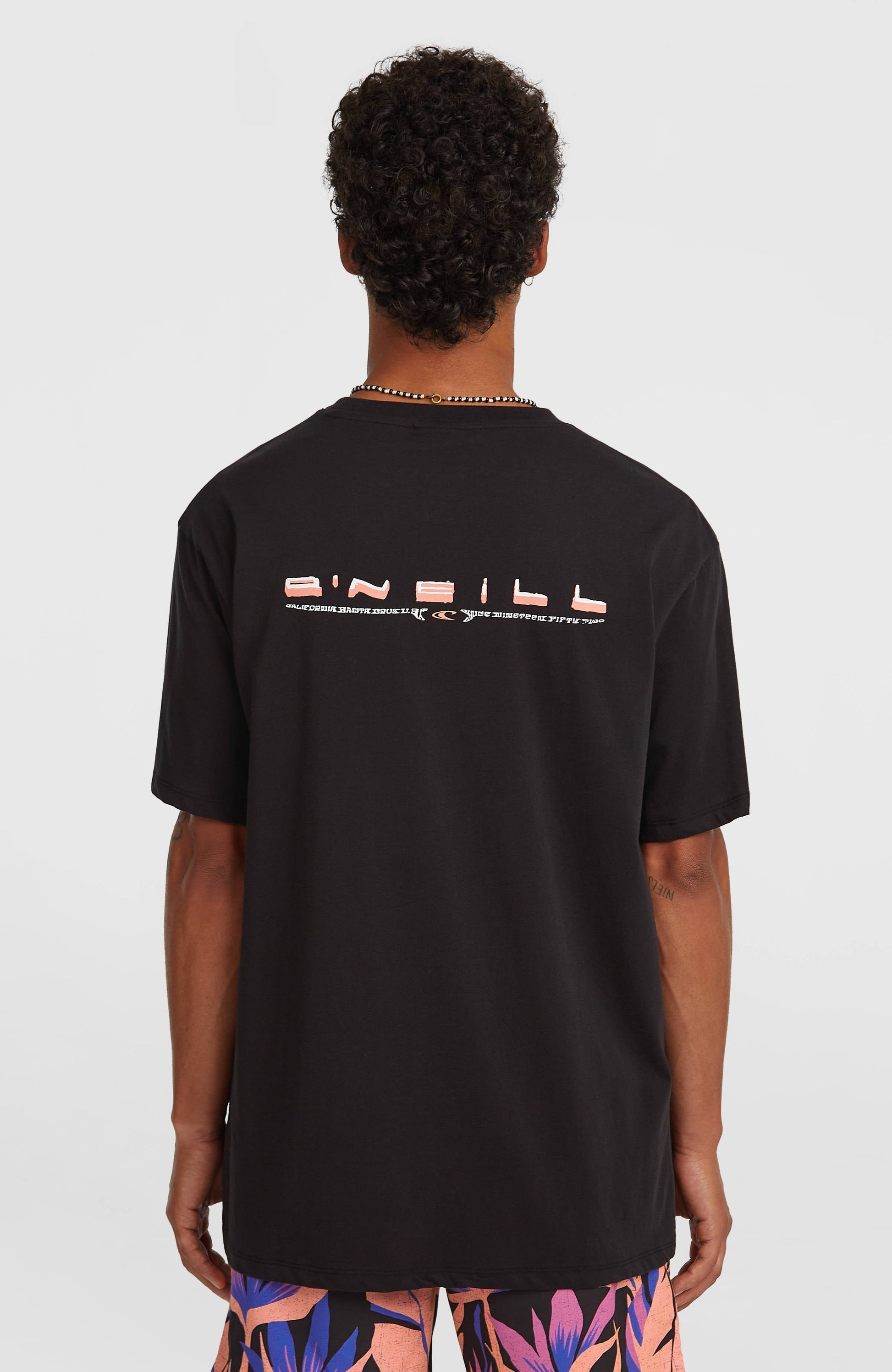 O’Neill Retro Back Print T-Shirt Men Black Out
