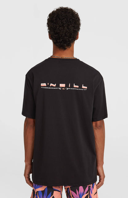 O’Neill Retro Back Print T-Shirt Men Black Out
