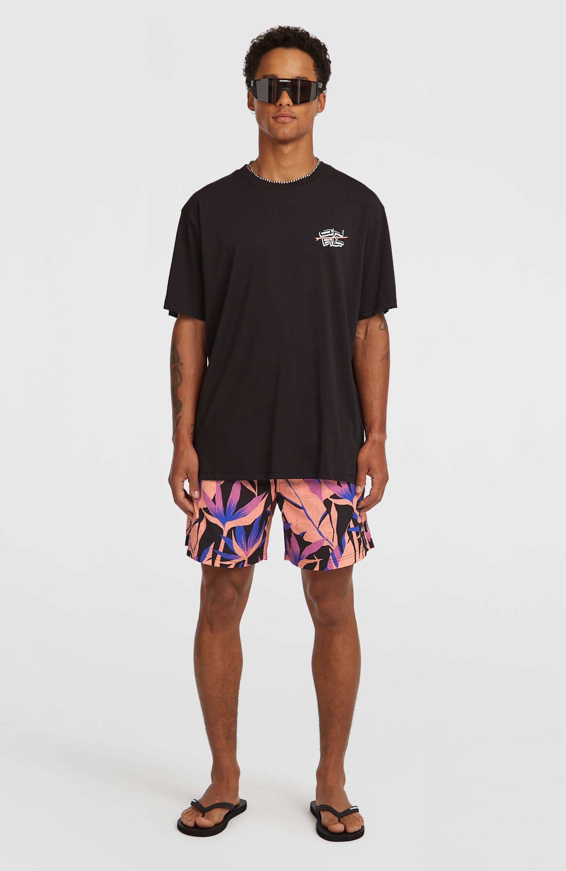 O’Neill Retro Back Print T-Shirt Men Black Out