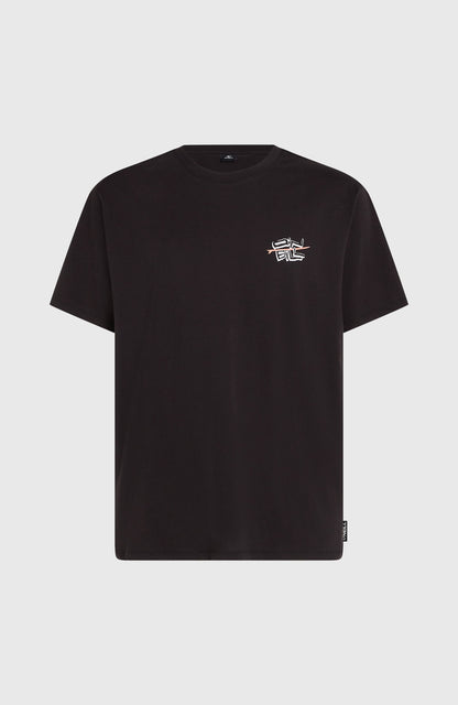 O’Neill Retro Back Print T-Shirt Men Black Out
