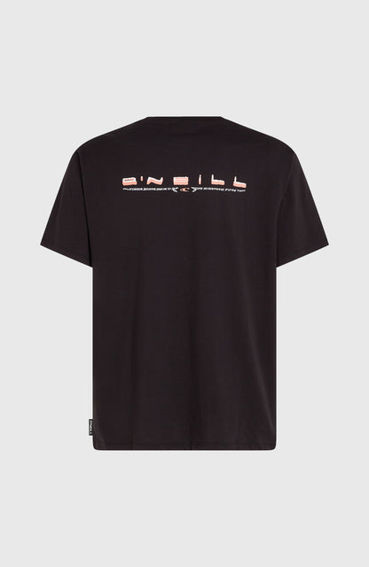 O’Neill Retro Back Print T-Shirt Men Black Out