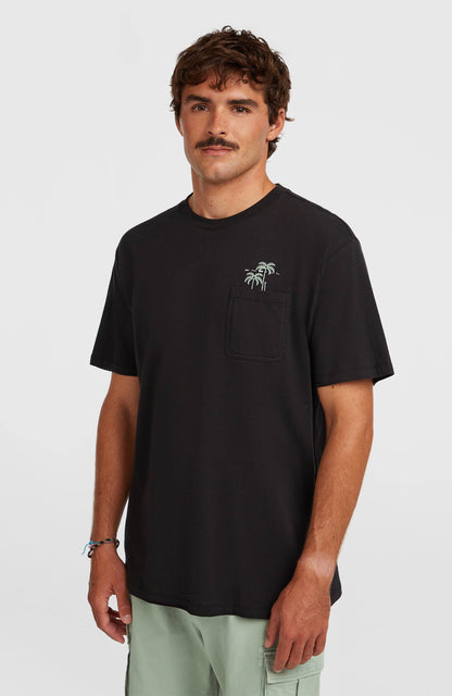 Chest Pocket T-Shirt Men Black Out