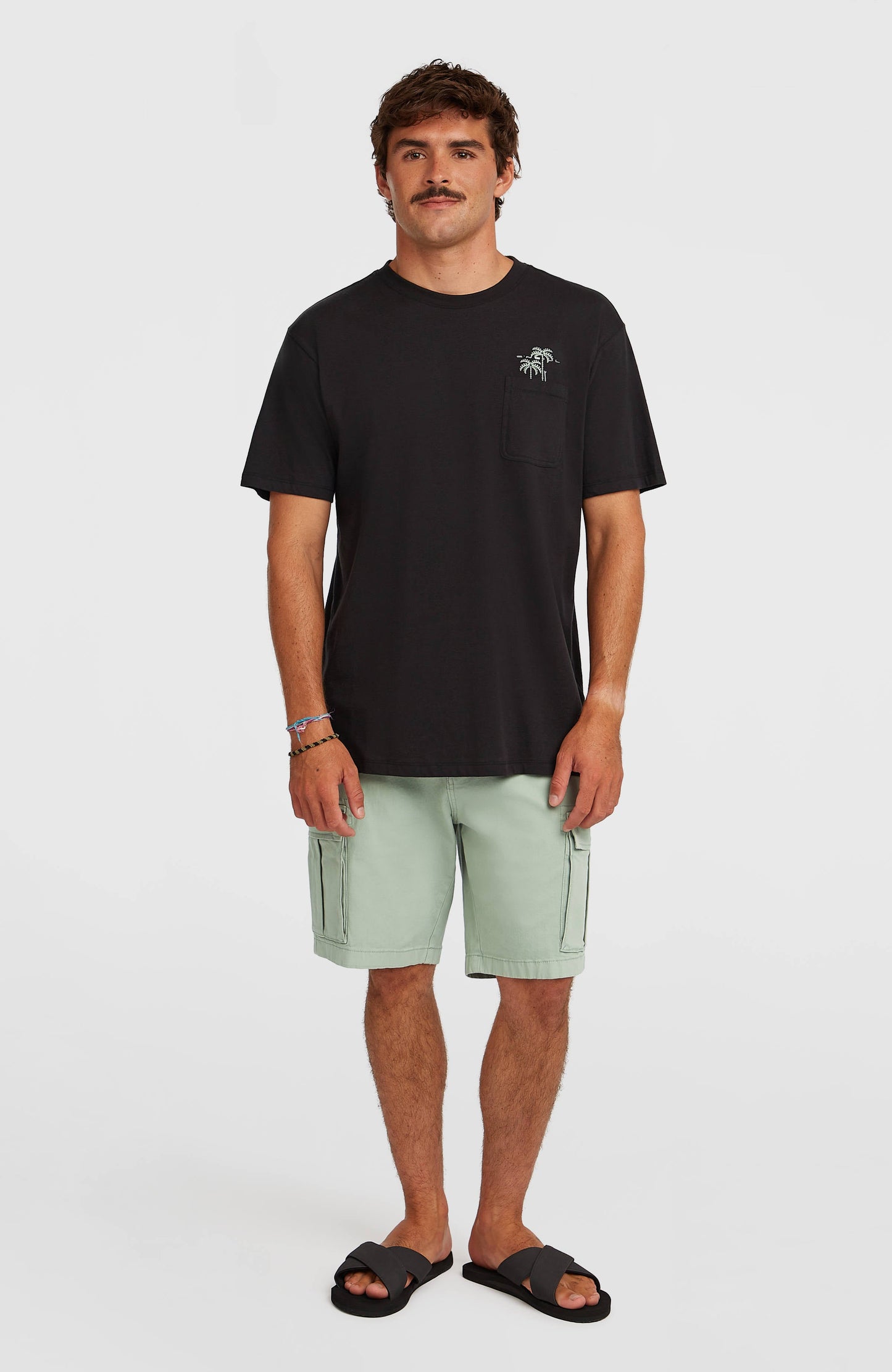 Chest Pocket T-Shirt Men Black Out
