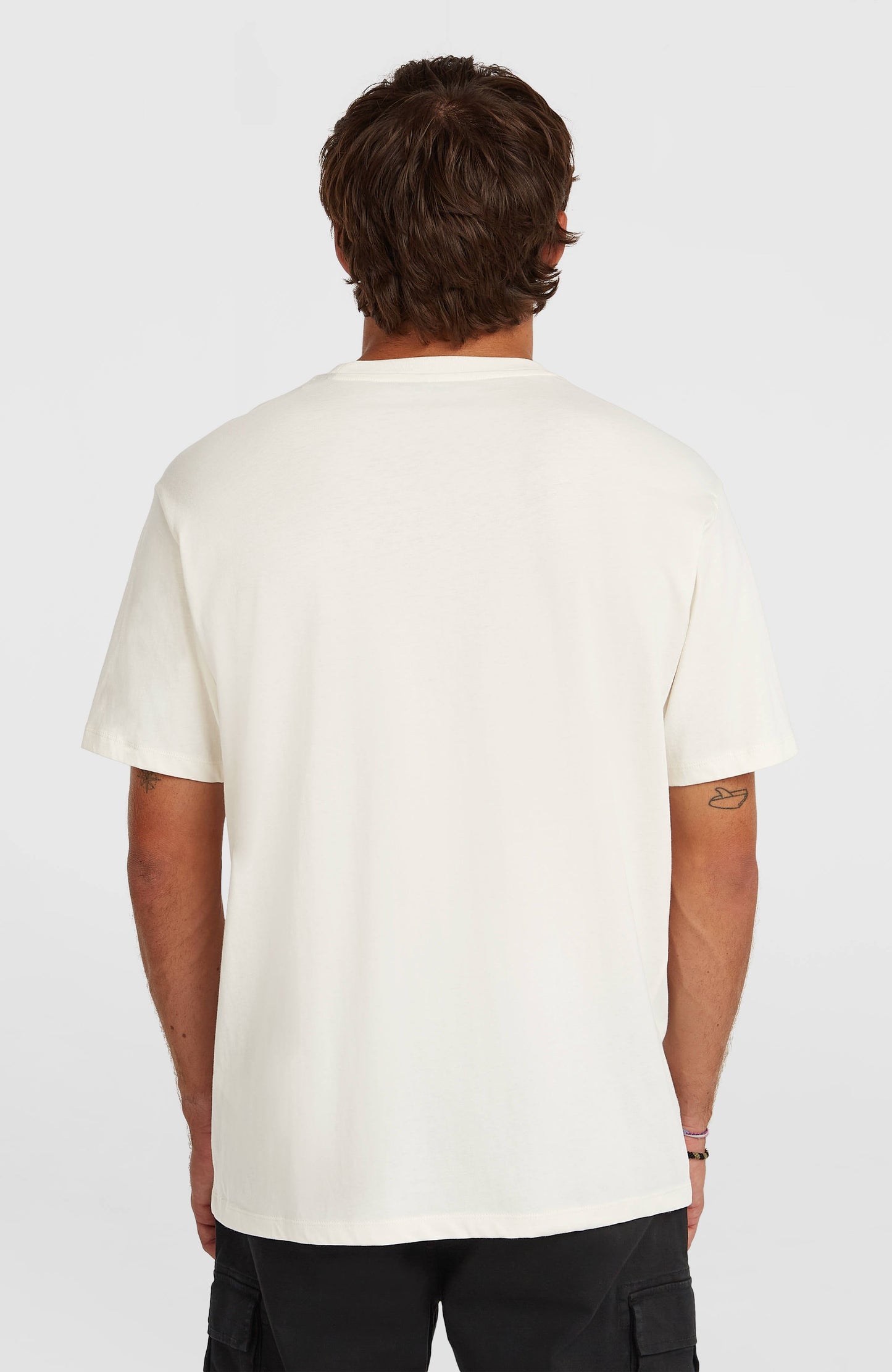 O’Neill Logo Stripe T-Shirt Men Snow White