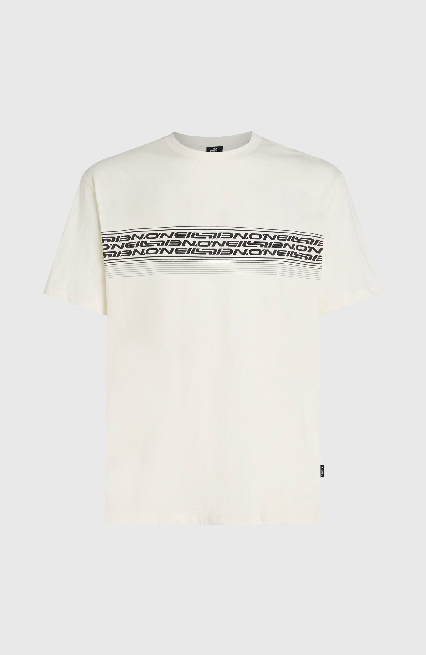 O’Neill Logo Stripe T-Shirt Men Snow White