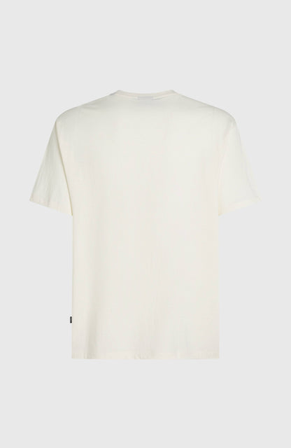 O’Neill Logo Stripe T-Shirt Men Snow White