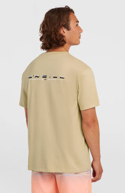 O’Neill Retro Back Print T-Shirt Men Cocoa Sand