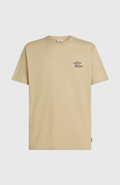 O’Neill Retro Back Print T-Shirt Men Cocoa Sand
